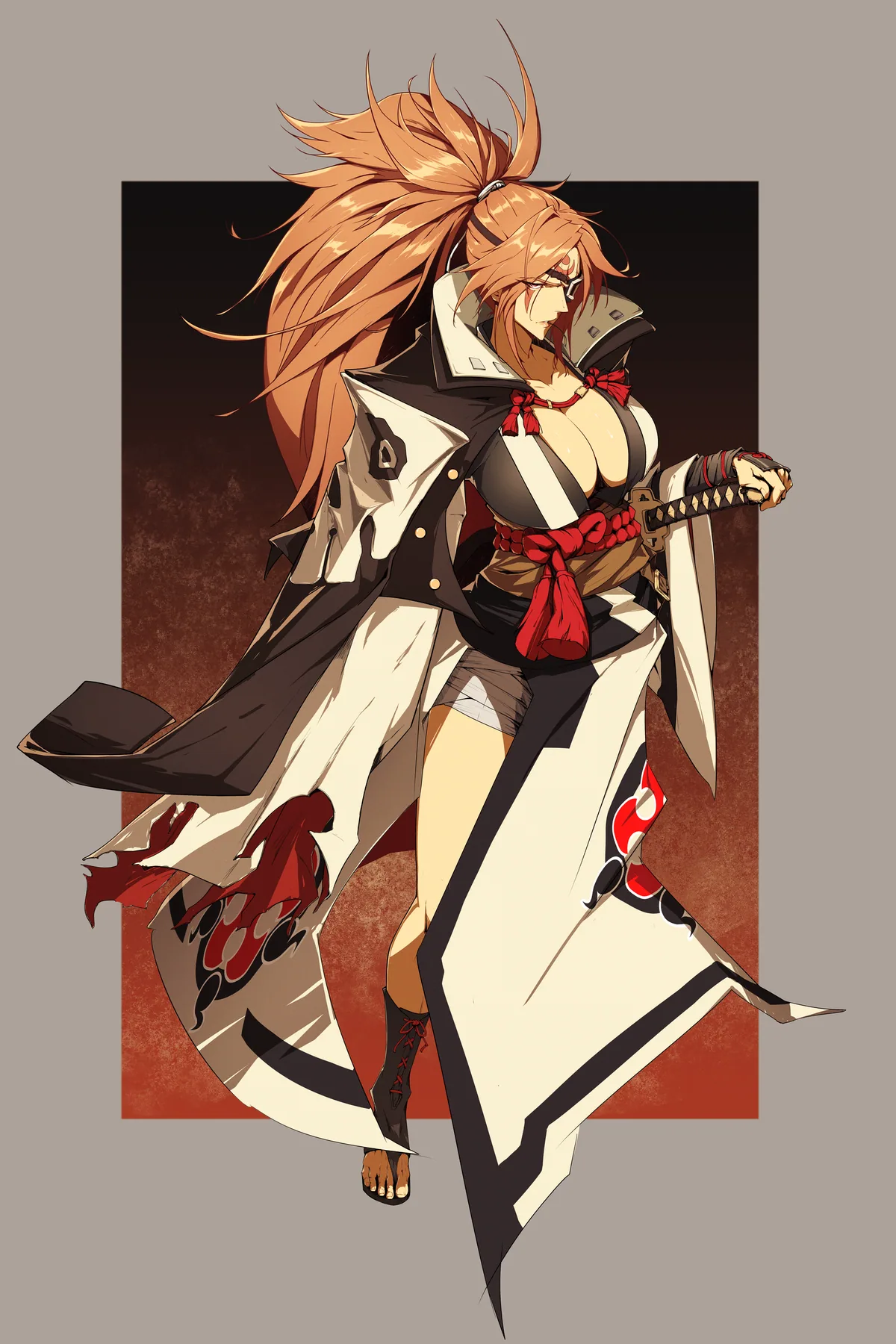 Baiken poster, Guilty Gear, full artwork