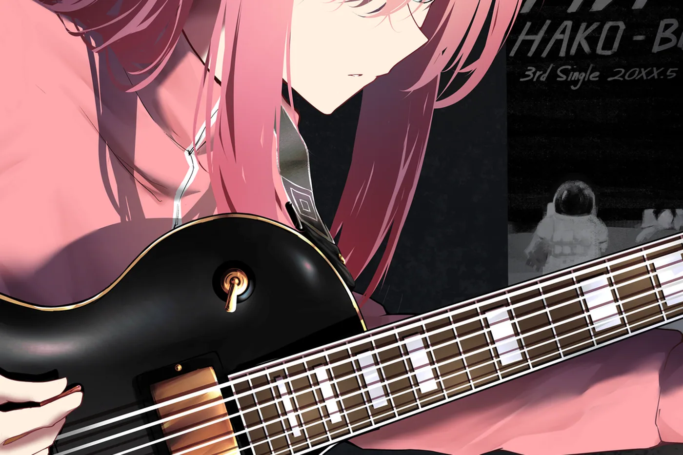Close-up detail of the Hitori Gotoh, Studio Session artwork