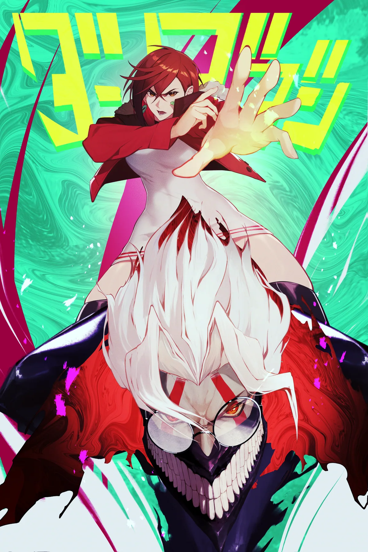 Okarun & Momo poster, Dandadan, full artwork