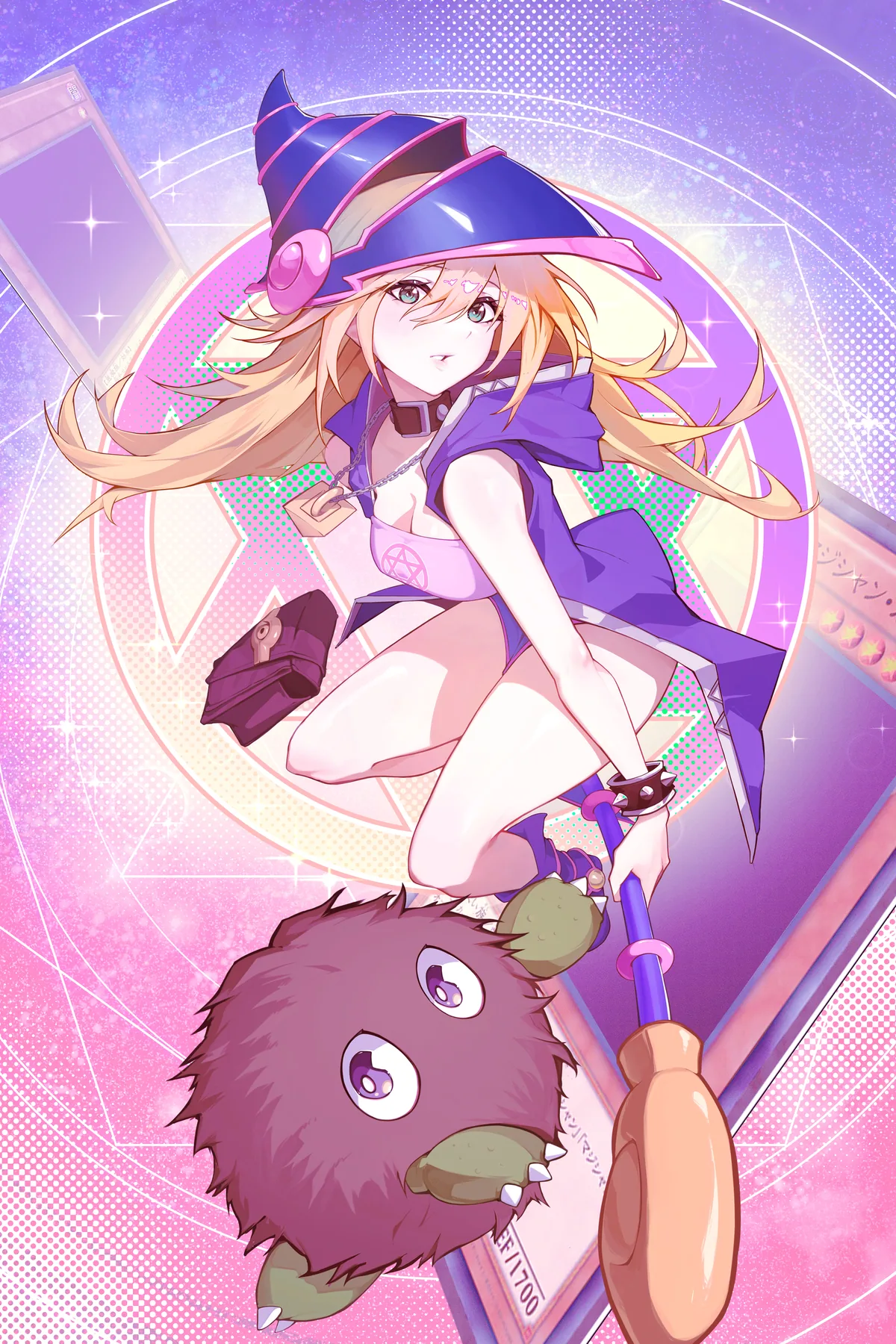 Dark Magician Girl poster, Yu-Gi-Oh!, full artwork
