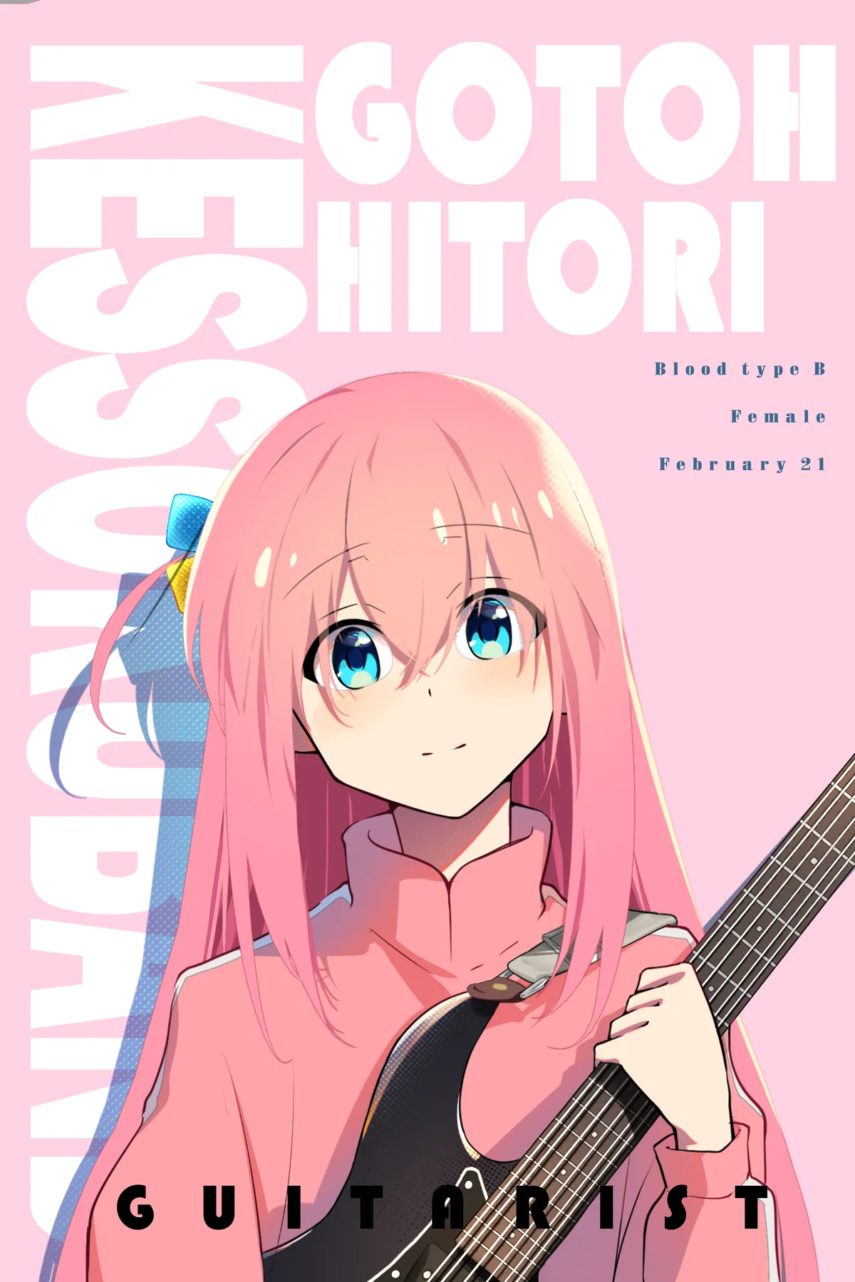Hitori Gotoh poster, Bocchi the Rock!, full artwork