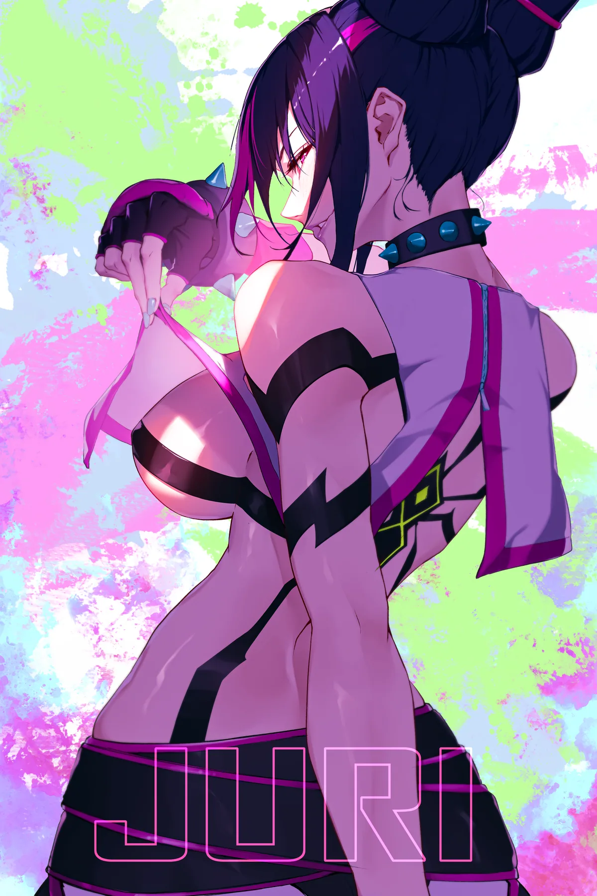 Juri Han poster, Street Fighter, full artwork
