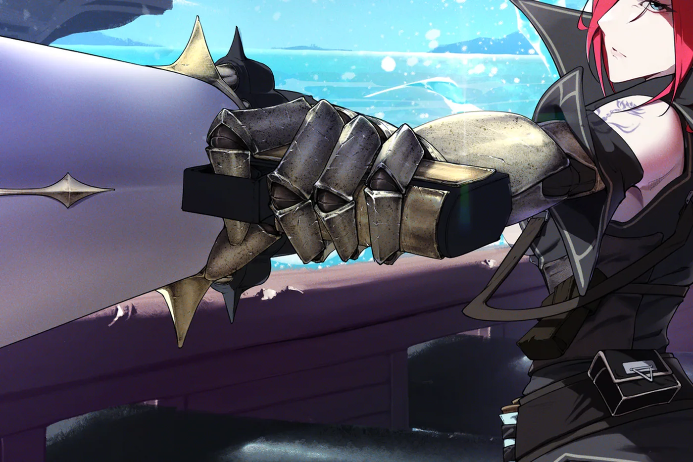 Close-up detail of the Kaitlynn artwork