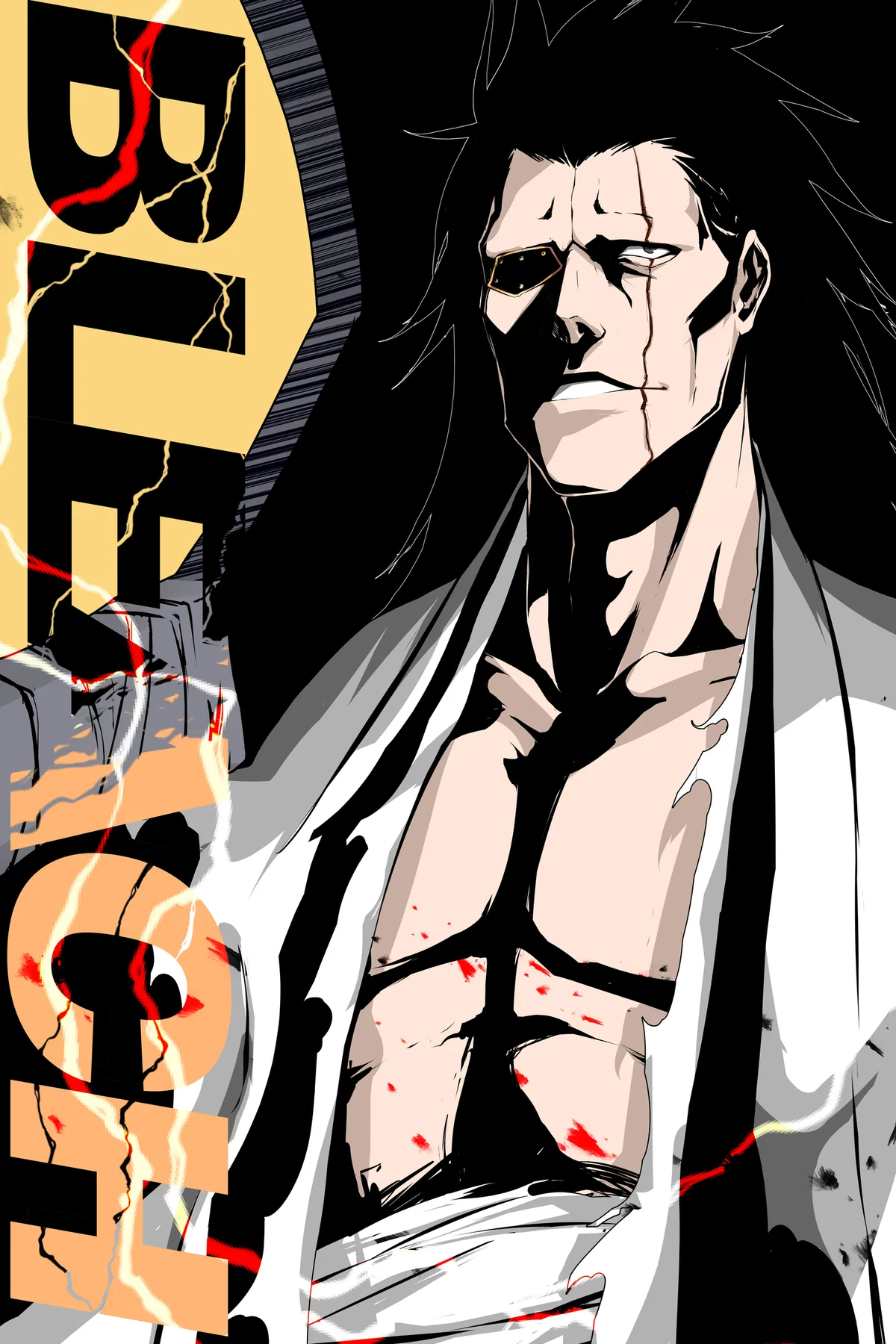 Kenpachi Zaraki poster, Bleach, full artwork