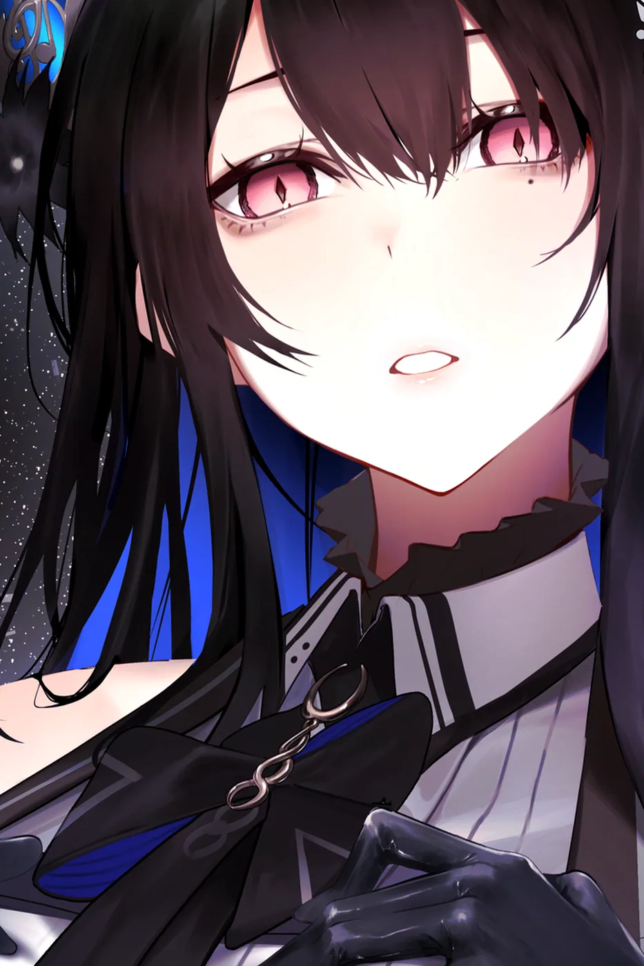 Close-up detail of the Nerissa Ravencroft artwork