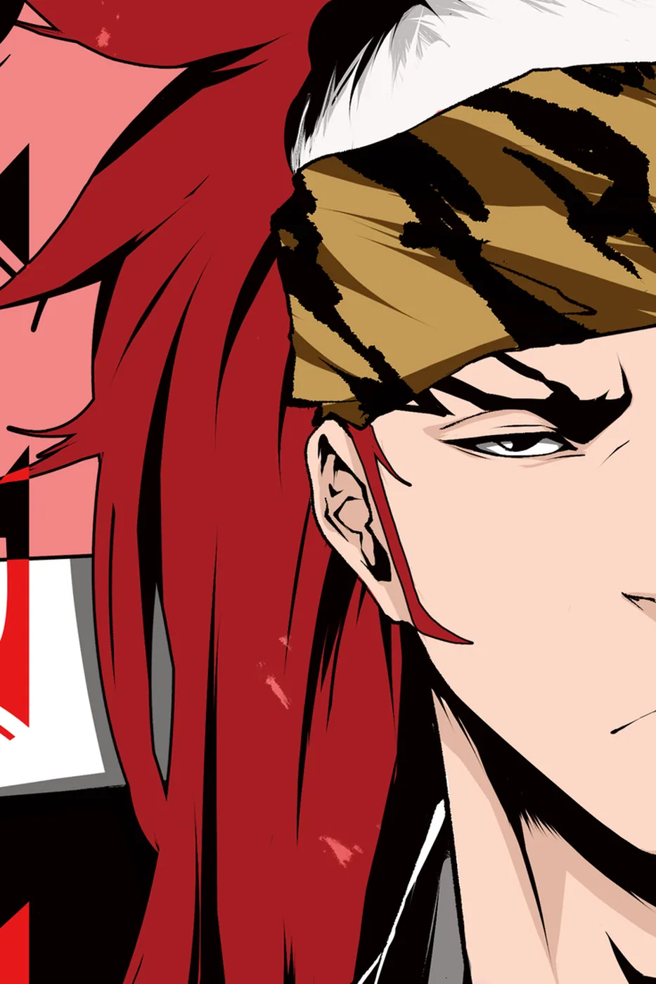 Close-up detail of the Renji Abarai artwork