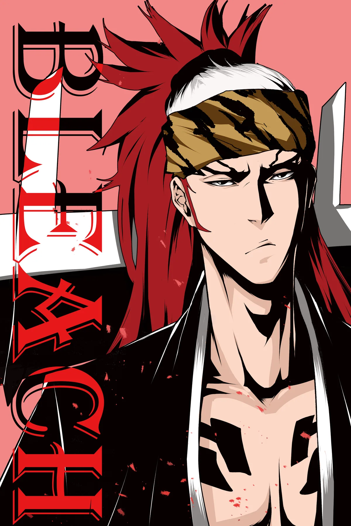 Renji Abarai poster, Bleach, full artwork
