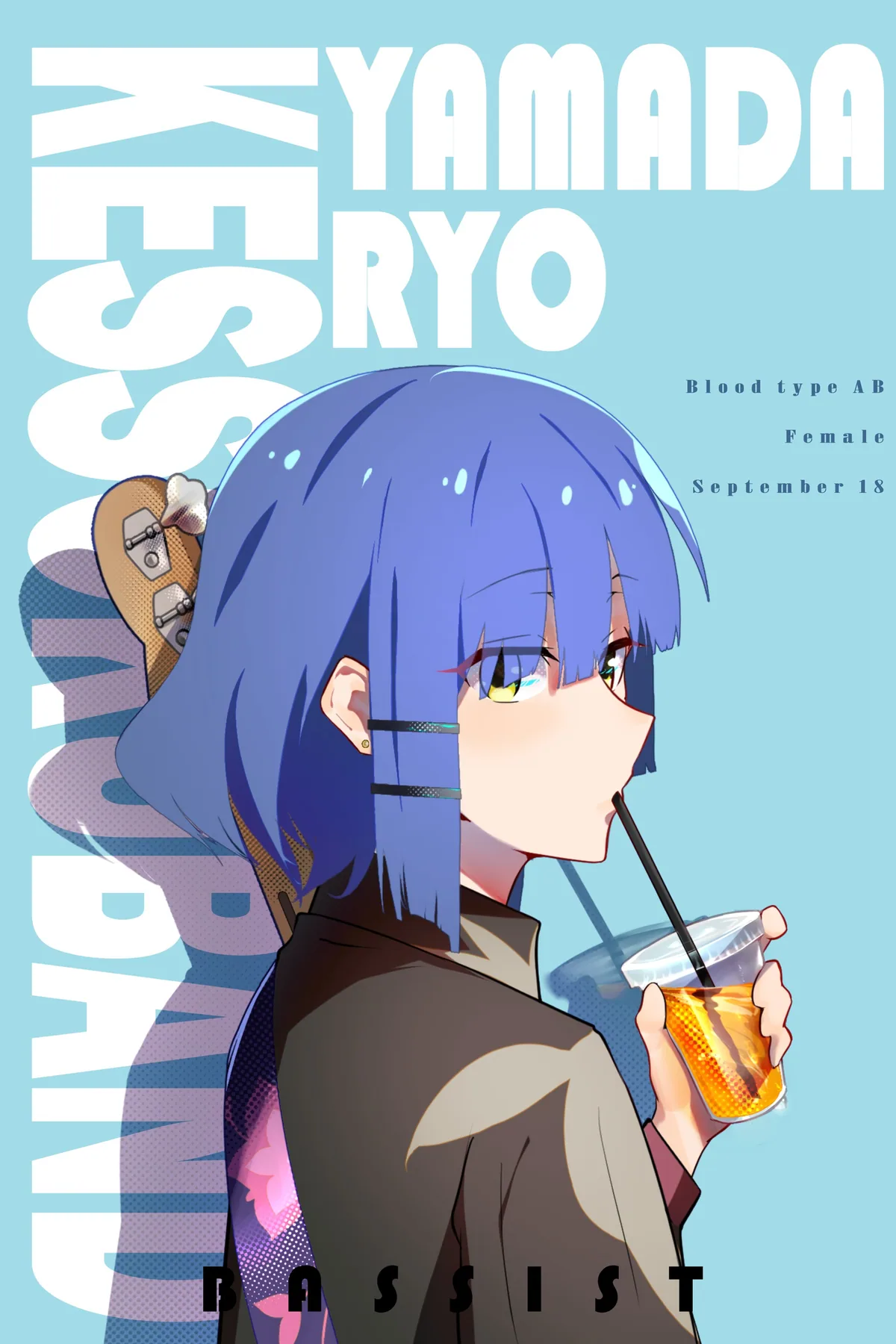 Ryo Yamada poster, Bocchi the Rock!, full artwork