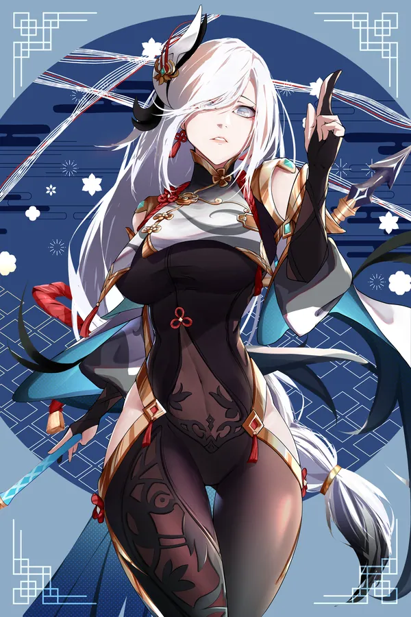 Shenhe poster, Genshin Impact