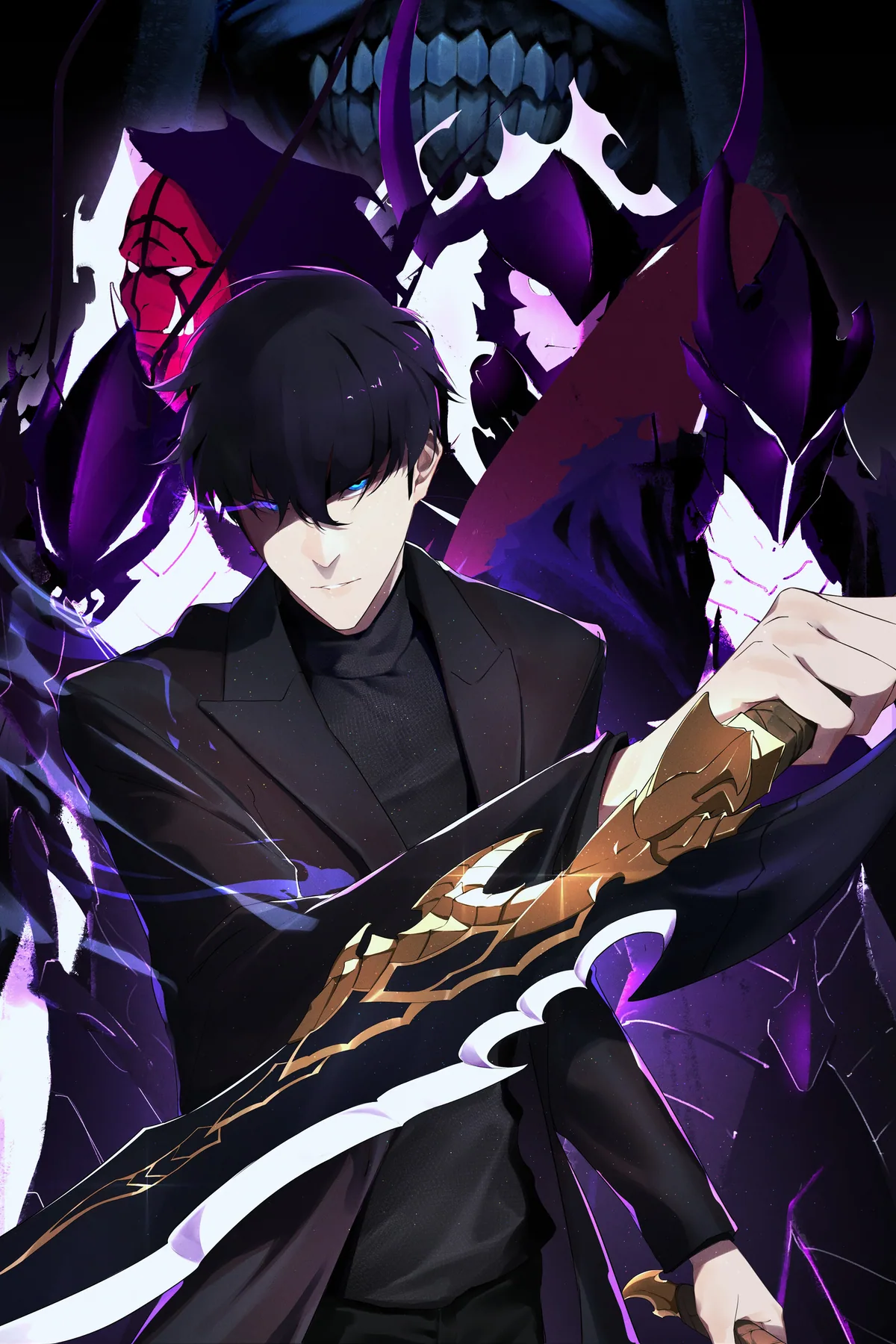 Sung Jin-Woo poster, Solo Leveling, full artwork