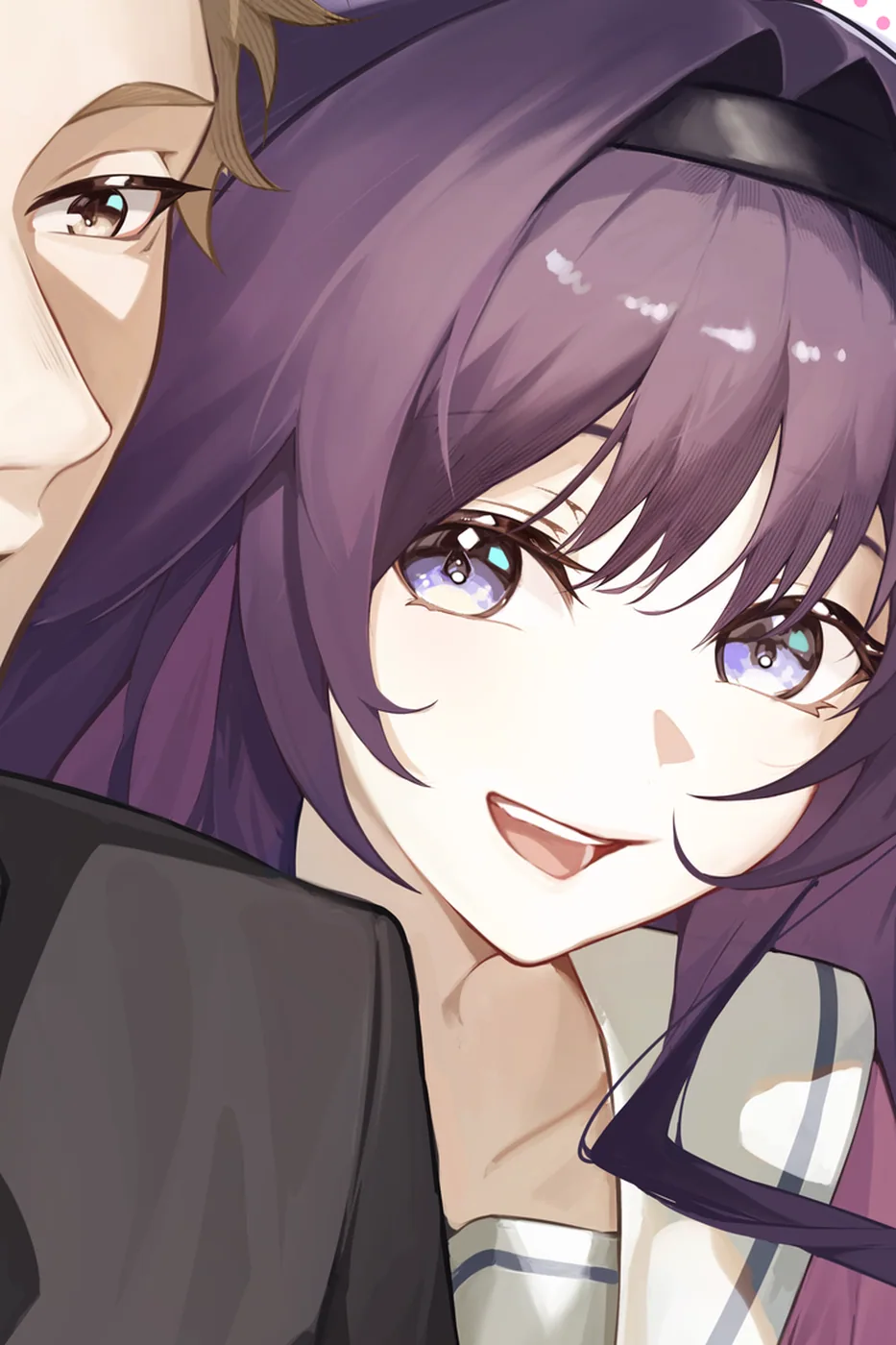 Close-up detail of the Rintaro & Kaoruko artwork