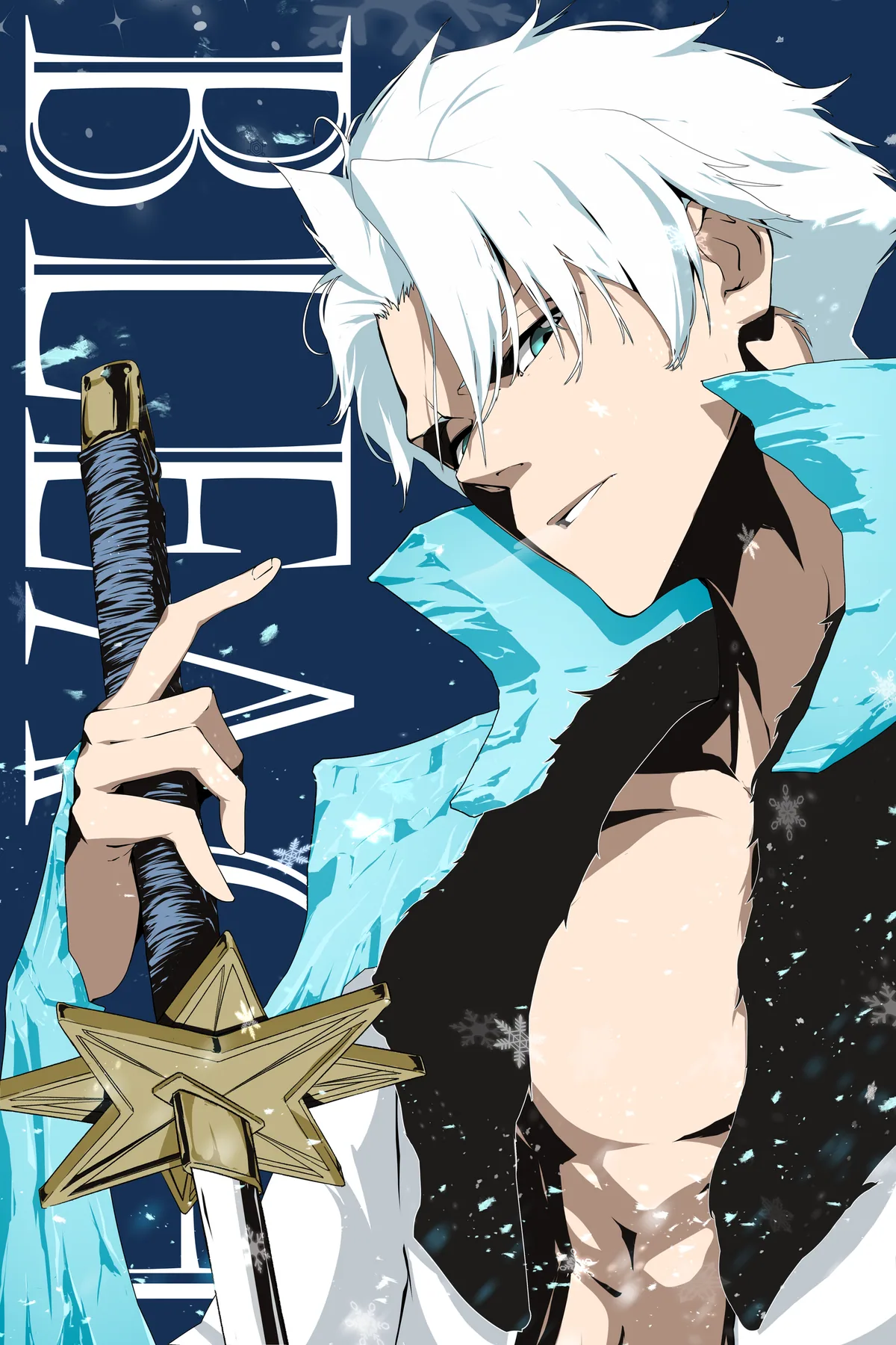 Toshiro Hitsugaya poster, Bleach, full artwork