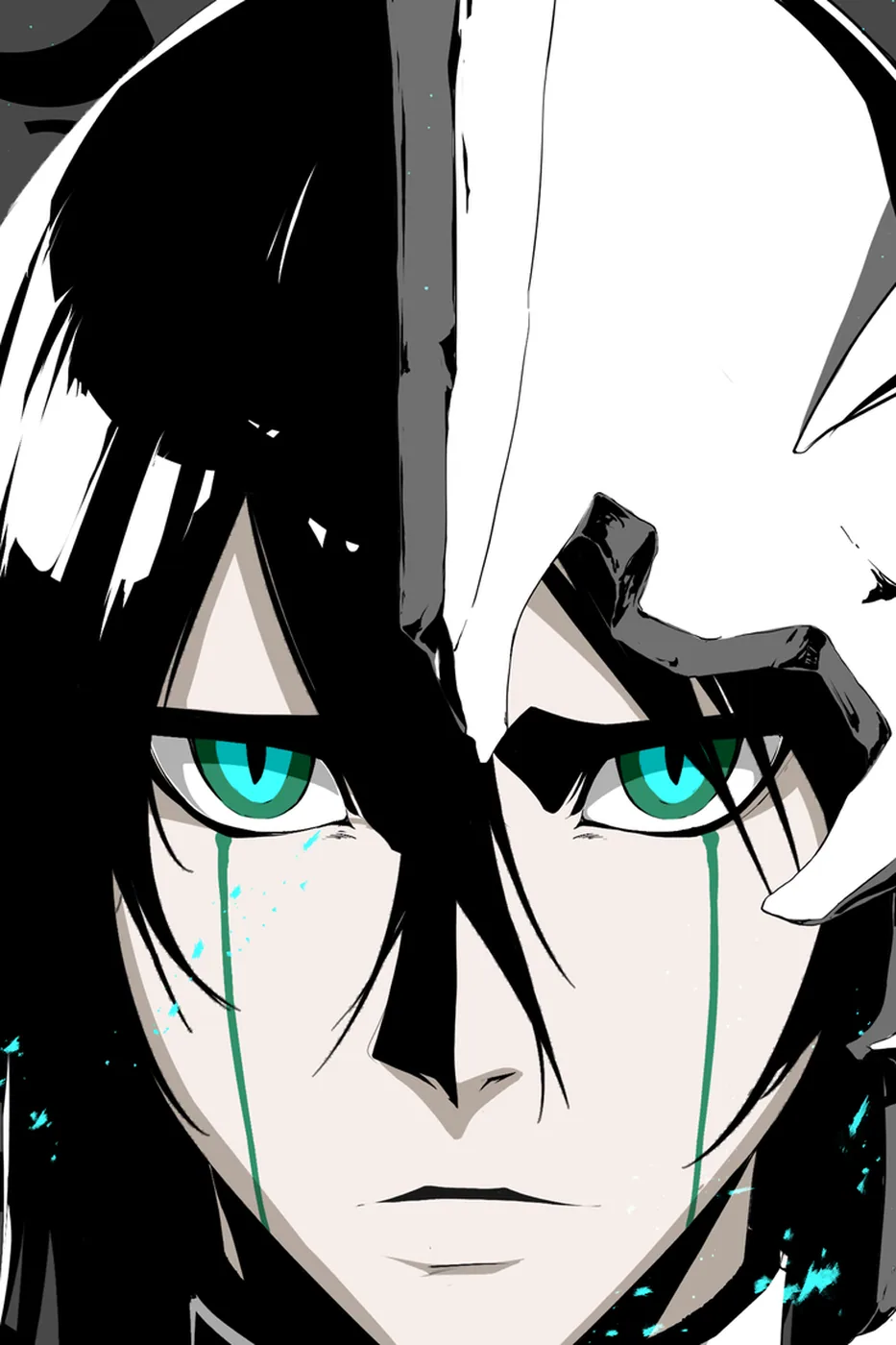 Close-up detail of the Ulquiorra Cifer artwork