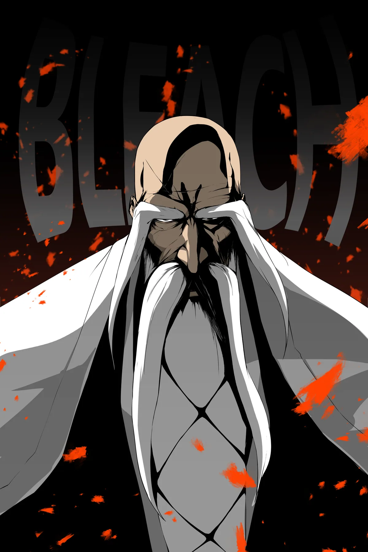 Genryusai Yamamoto poster, Bleach, full artwork