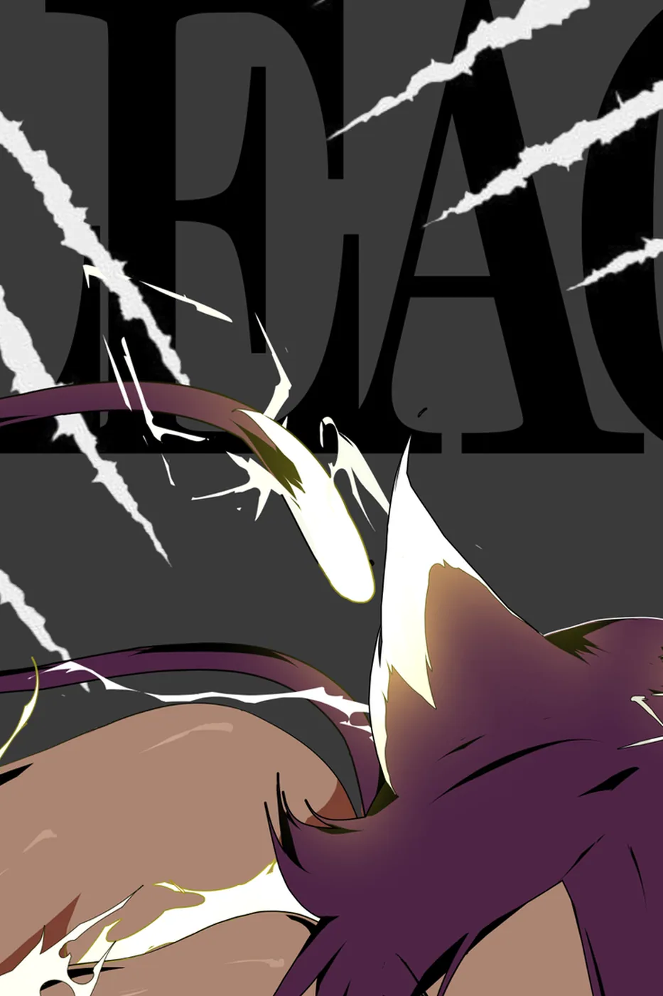 Close-up detail of the Yoruichi Shihoin artwork