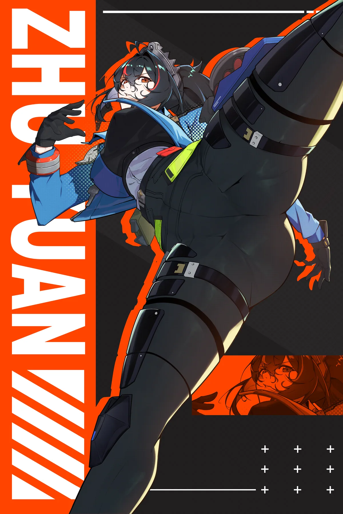 Zhu Yuan poster, Zenless Zone Zero, full artwork